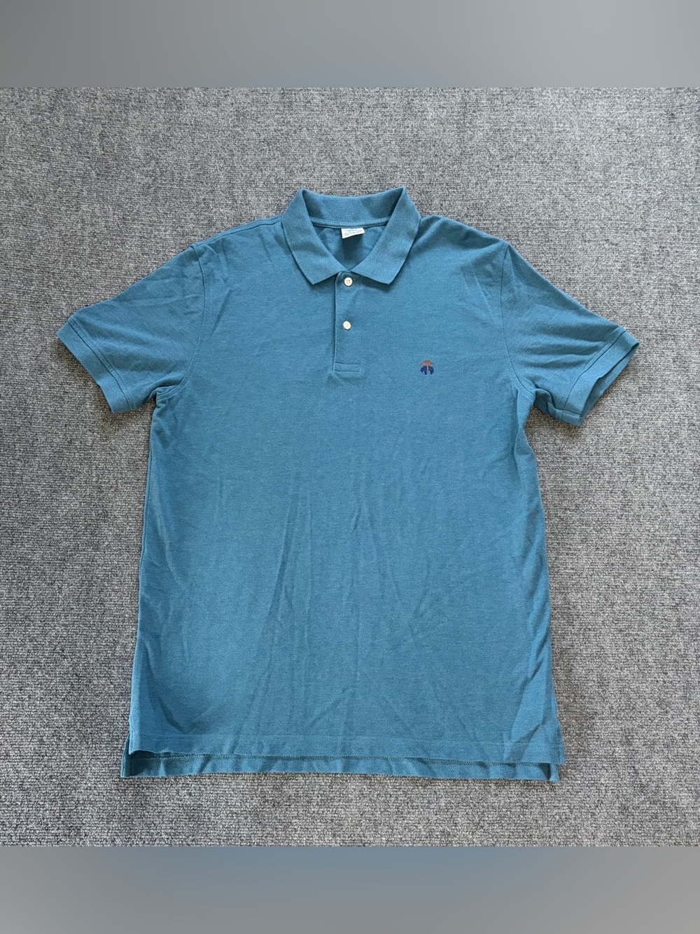 Brooks Brothers Mens XL Performance Polo Shirt Blue Slim Fit Supima Cotton
